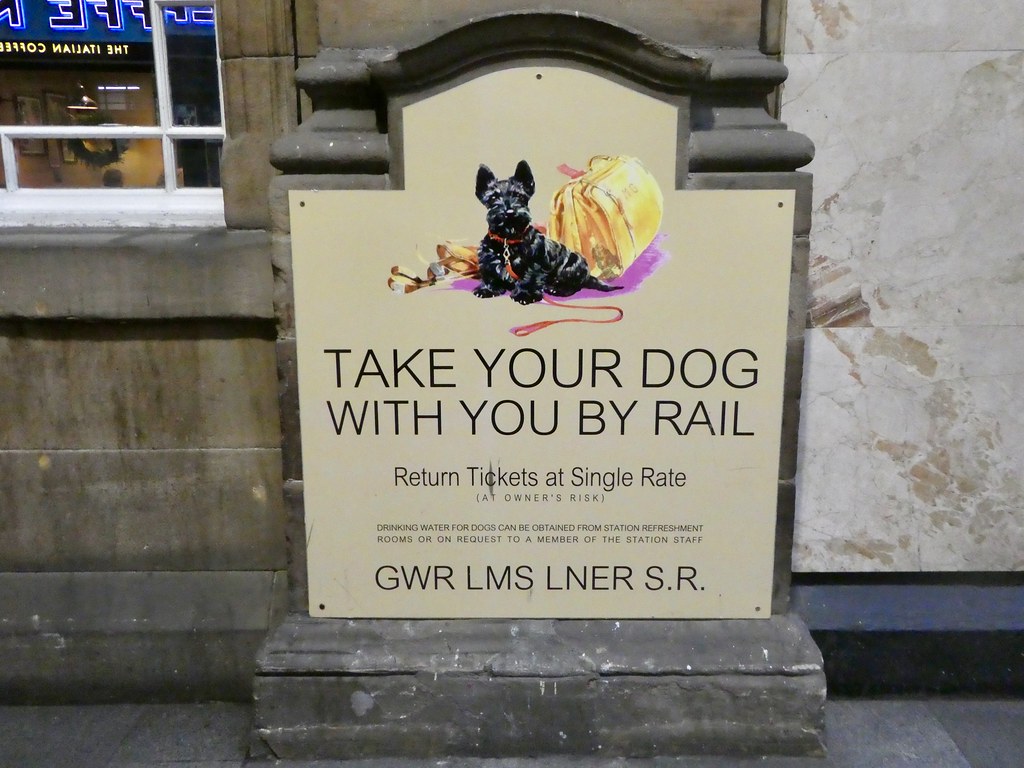 Heritage sign, Edinburgh Waverley Station 