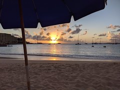 Sunset, Kim Sha Beach, Simpson Bay, St Maarten, Nov 2019