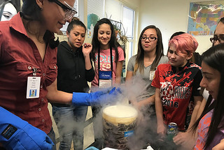 students participating in an experiment