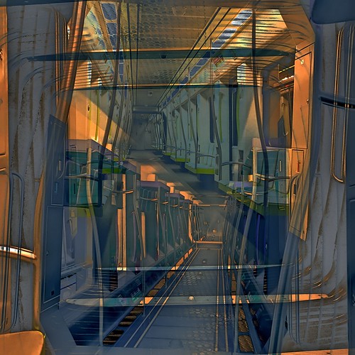 greatphotopro square 2layers abstractcomposite valencia espana transit travel tunnel