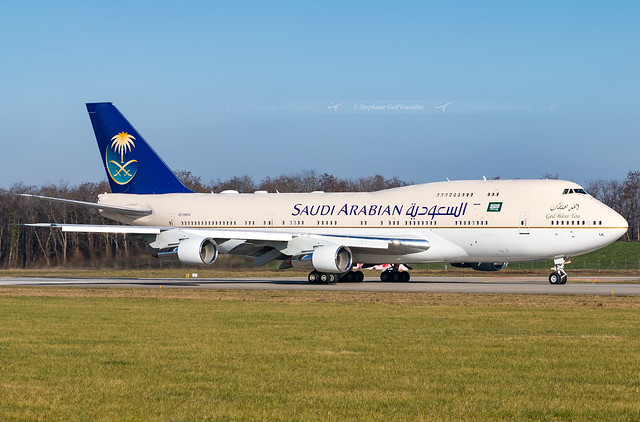 BSL → HZ-HM1A Boeing 747-300 Saudia Government