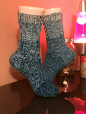 The colours are not at all accurate on Jen’s Bakery Book Nook Socks. She used a set of gorgeous mini skeins!