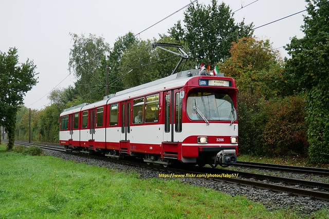 Rheinbahn Duewag GT6S 3206 - Sonderfahrt nach Krefeld
