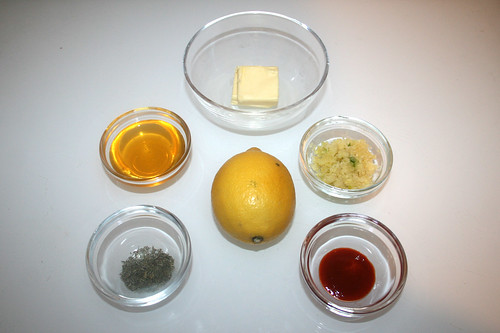 02 - Zutaten für Lachs-Marinade / Ingredients for marinating salmon