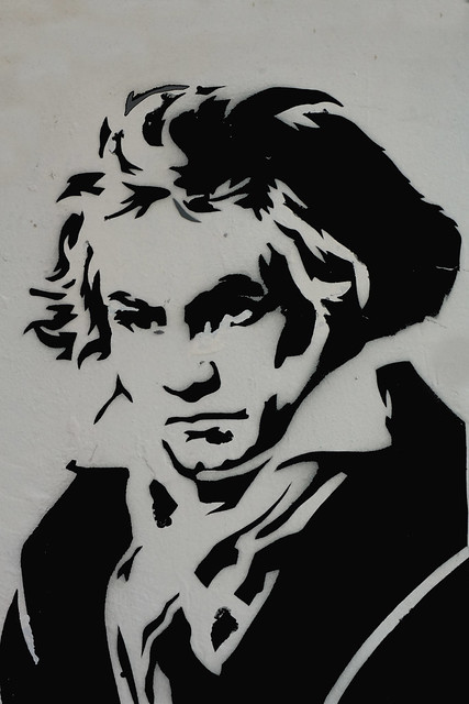 Weimar citty graffiti Beethoven