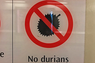 MRT Signs - No durians