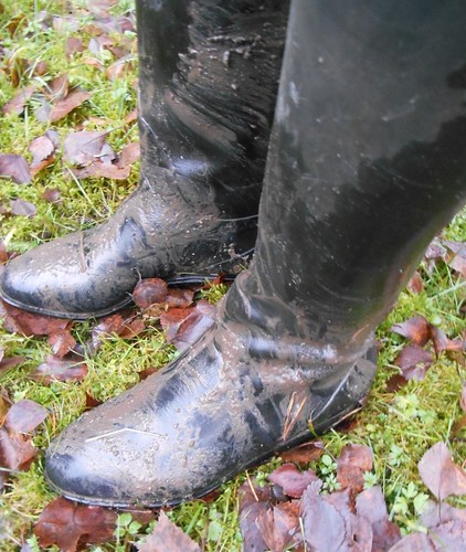 Black wellies | Tight wellies turned down and muddy | Lisban2009 | Flickr