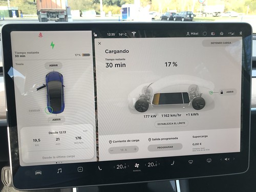 177 Kw: Nuevo récord de recarga de nuestro Tesla Model 3
