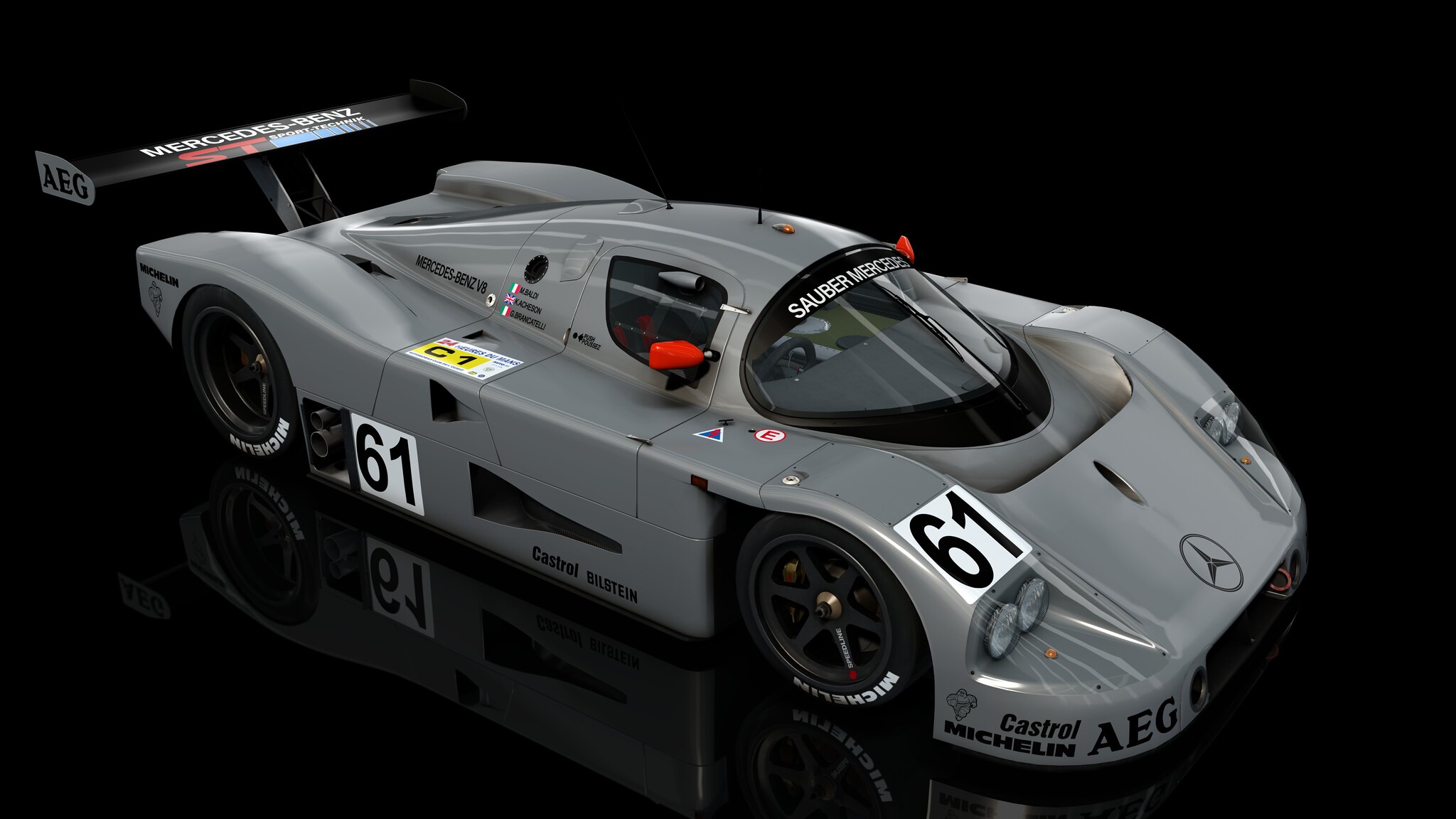 Sauber Mercedes C9 LM 1989 #61 / #62 / #63 (8K / 4K) | RaceDepartment