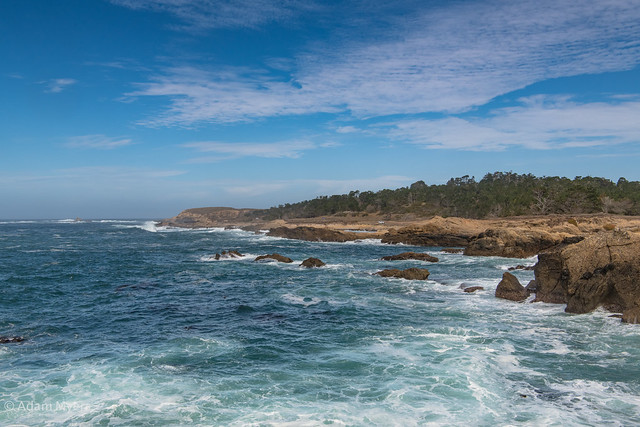 The sea, sky and shore at Point Lobos, October, 2019