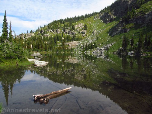 Reflections in Cliff Lake, Cabinet Mountains Wilderness, Montana