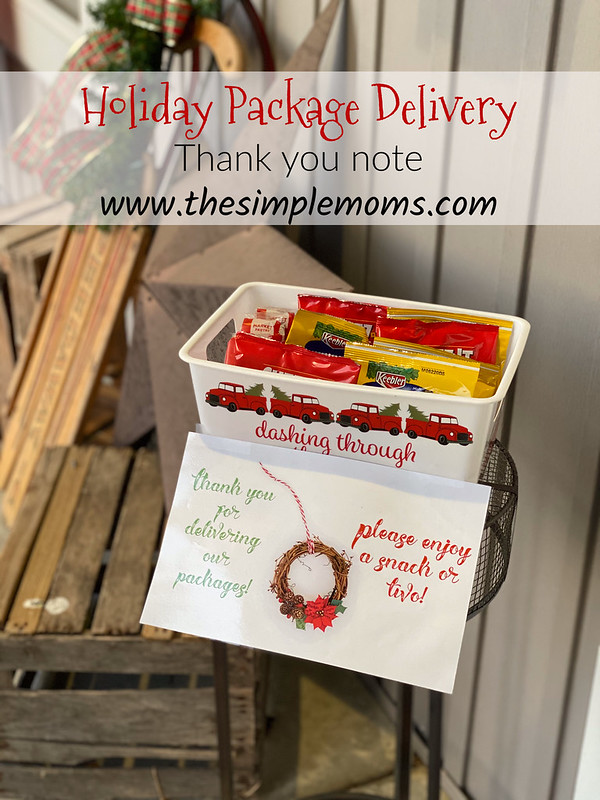 Holiday Package Delivery sign