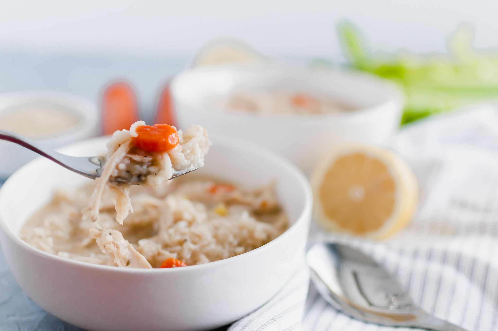 Need something warm and cozy? Feeling under the weather? This Instant Pot Chicken Rice Soup is the perfect soup to warm you up or help heal you. Simple ingredients, simple preparation and just a few minutes until soup is on the table.