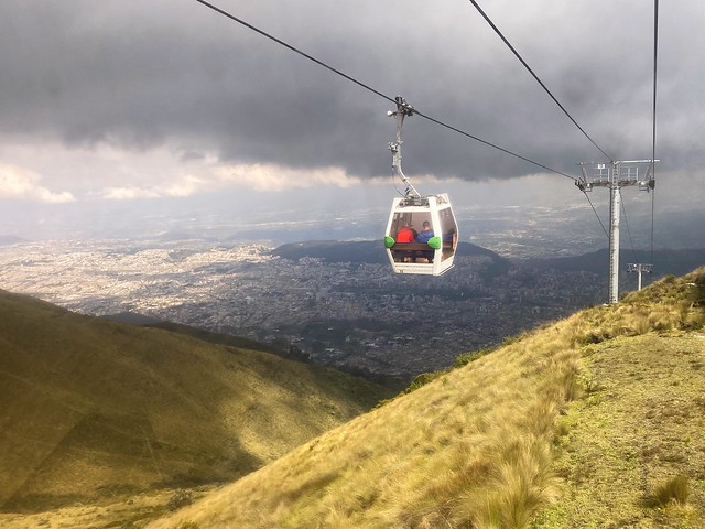 The TelefériQo at 3,950 meters (12,959 ft) MSL, Quito, Ecuador.