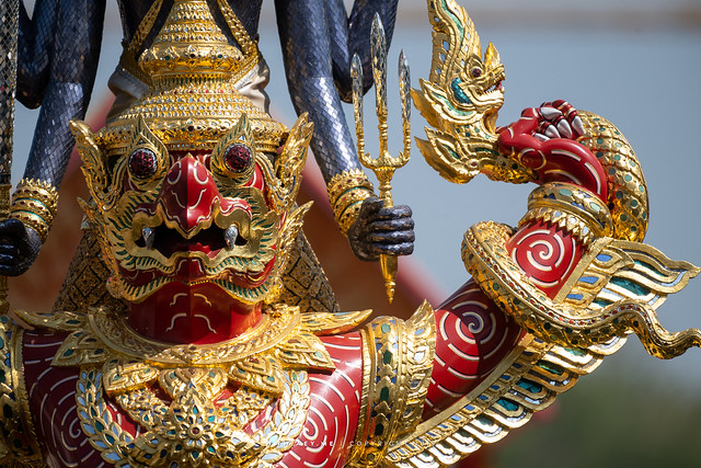 The Royal Barge Narai Song Suban - H.M. King Rama IX, the Rehearsal for the Royal Barge Procession