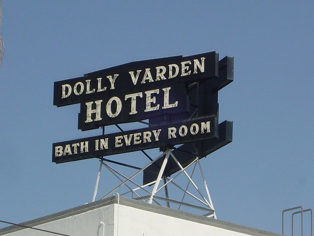 Dolly Varden Hotel sign