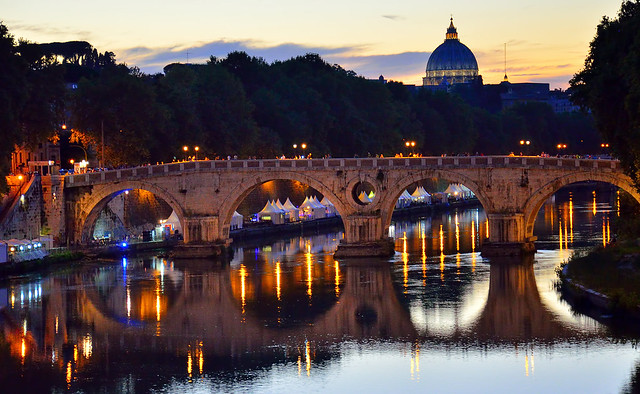 Rome at sunset