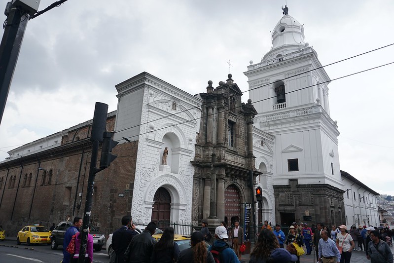 Church of Saint Augustine (Iglesia y Convento de San Agustín), Quito´s Historic Center at an elevation of 2,850 metres (9,350 ft) above sea level, Ecuador.