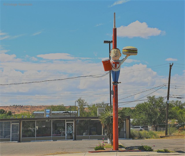 A&W Teen Burger statue - Belen, New Mexico