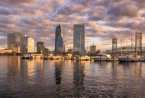 Downtown by Kevin O'Toole Photography, jacksonville florida stjohnsriver marina sunrise mainstreetbridge