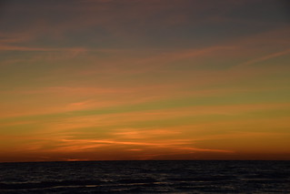 sunset on Seaside beach
