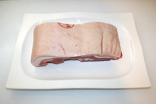 01 - Zutat Schweinebauch / Ingredient pork belly