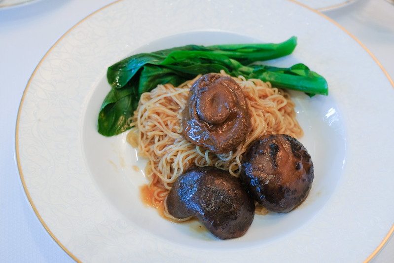 abalone noodles for breakfast in shangri-la singapore valley wing