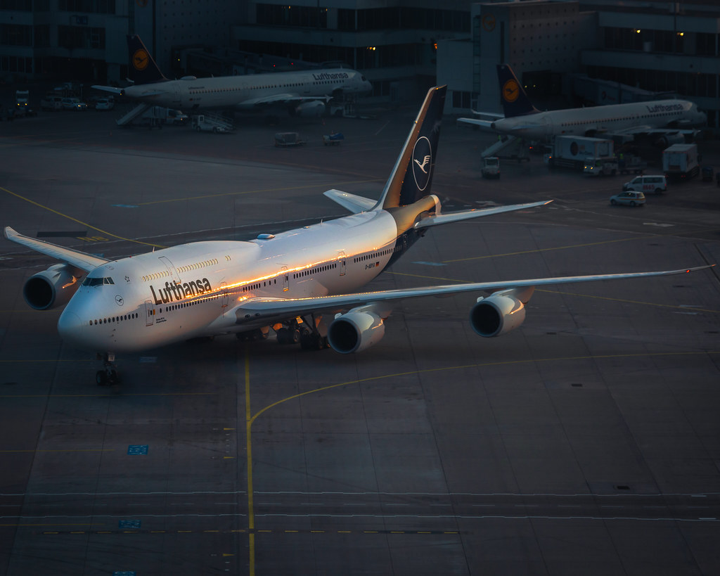 Lufthansa Boeing 747-8i new livery at FRA (D-ABYA)