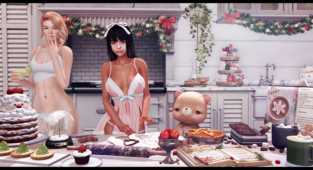 Baking with Bear in our Underwear
