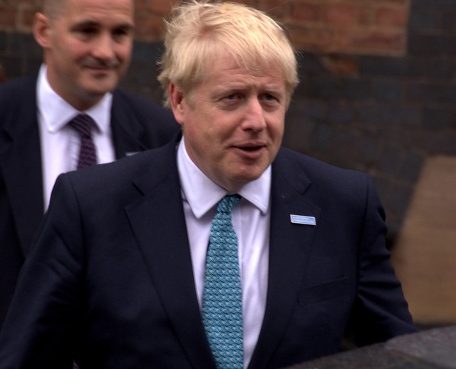 Prime Minister Boris Johnson in Manchester