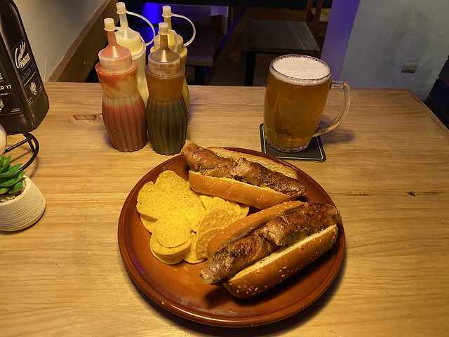 Choriperro, Bacatá (Beverage & Snacks), the Historic City Center of Cuenca at 2,560 meters (8,398 ft) above sea level, the Southern Highlands, Ecuador.