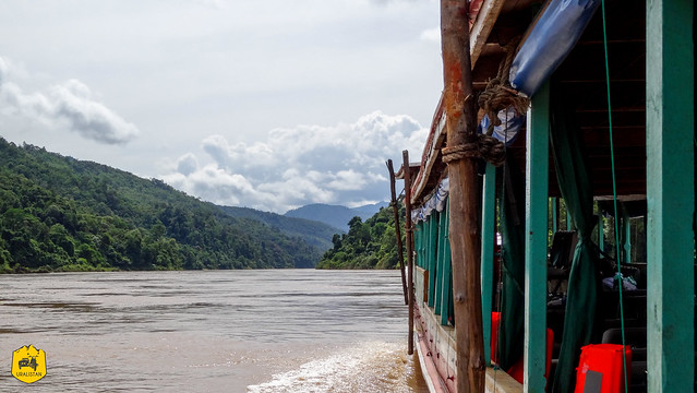 Mekong cruise by slow boat, Laos