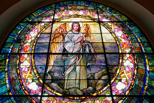 trinityepiscopalchurch oshkosh wisconsin tiffanyglassanddecoratingcompany 1892 stainedglasswindow angelofprayer