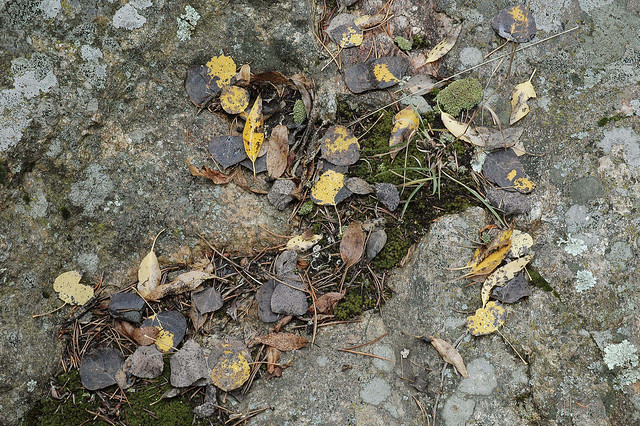 Mossy granite foothold