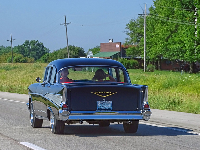 '57 Chevy on Southbound I-49, 8 June 2019