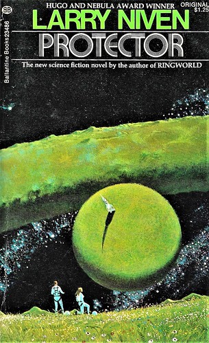 PROTECTOR by Larry Niven. Ballantine Books 1973. 218 pages. Cover by Dean Ellis.