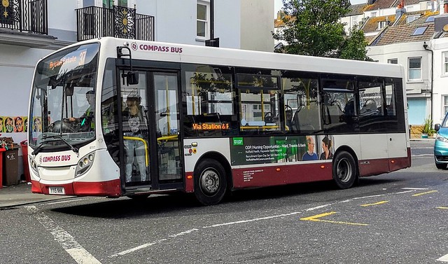 Compass Bus 4117 is on Junction Road while on route 37 to Bristol Estate. - YY15 NHK - 21st August 2019