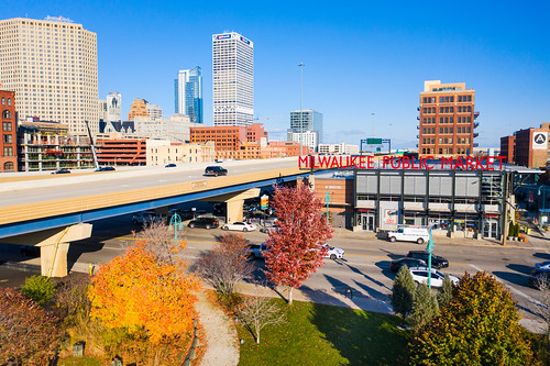 Above the Milwaukee Public Market and Fall Colors