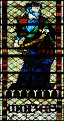 sam, 08/16/2014 - 13:02 - 1325-39 stained glass depicting Moses - St Ouen, Rouen France 16/08/2014