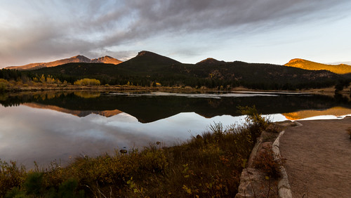 colorado lilylake nationalparks rockymountainnationalpark unitedstates water lake mountain sunrise