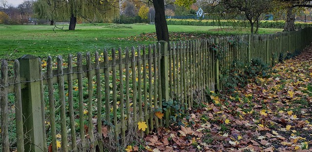 Wooden Stake Park Perimeter Fence