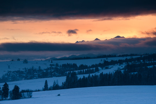 dzianisz malopolskie poland polska mountains tatra tatras winter sunrise snow snowy