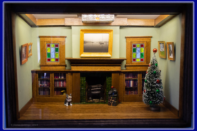 The little library at Christmas