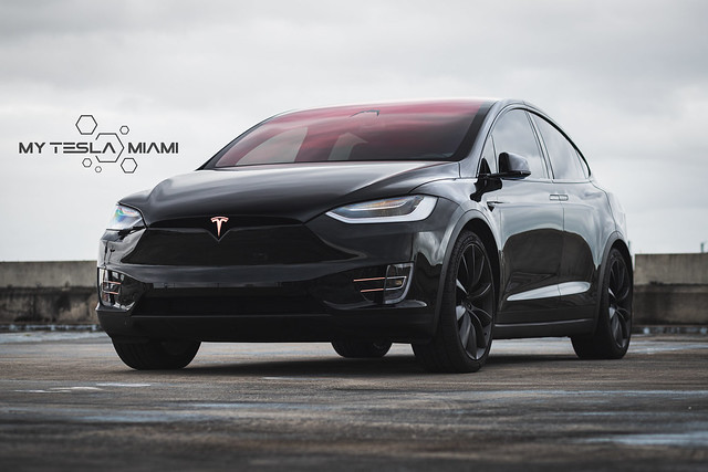 Tesla Model X Full Chrome Delete & Premium Solar tints