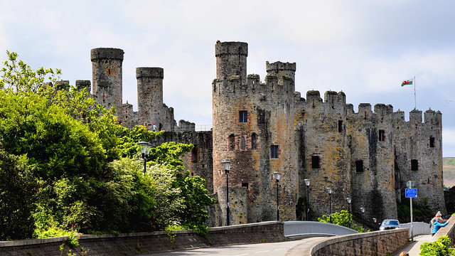 Conwy Castle located in North Wales