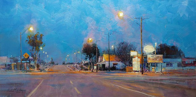 Pre-Dawn In A Country Town                                 - Michael Cawdrey