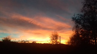 Sunset over Cwm Gilla