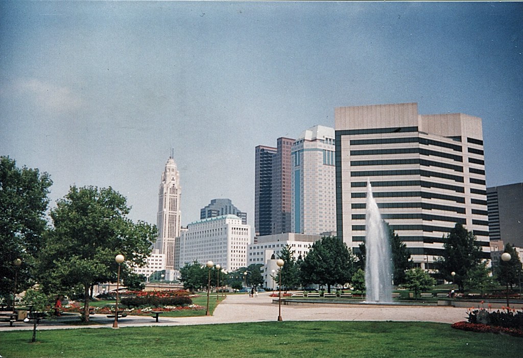 Columbus Ohio - View from The State Capitol - Down
