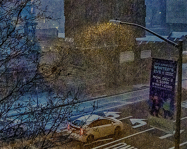 Snow Squall in Manhattans Westside