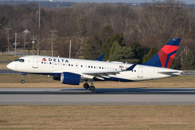 Delta Air Lines · Airbus A220-100 · N125DU (cn 50044, fn 8125) · KCMH 12/21/2019